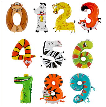 Animal numbers.