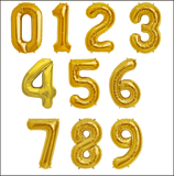Gold numbers 90cm.