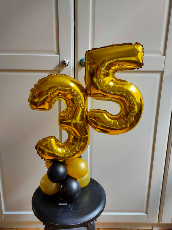 Birthday number decoration