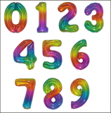 Rainbow numbers 90cm.