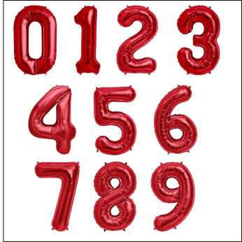 Red numbers 90cm.